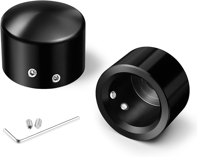 Benlari CNC Front Axle Nut Covers(Black)