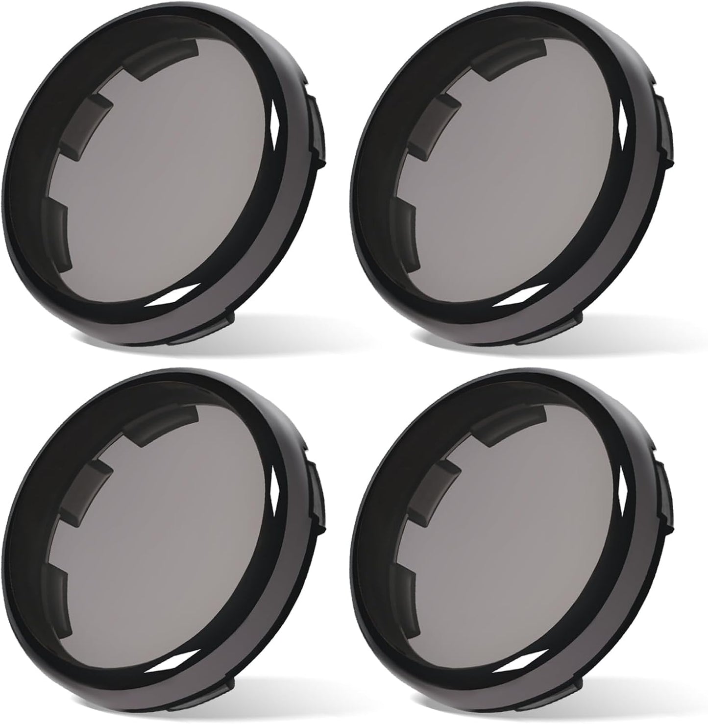 Benlari 2inch Smoke Bullet Turn Signal Light Lens Cover 4PCS