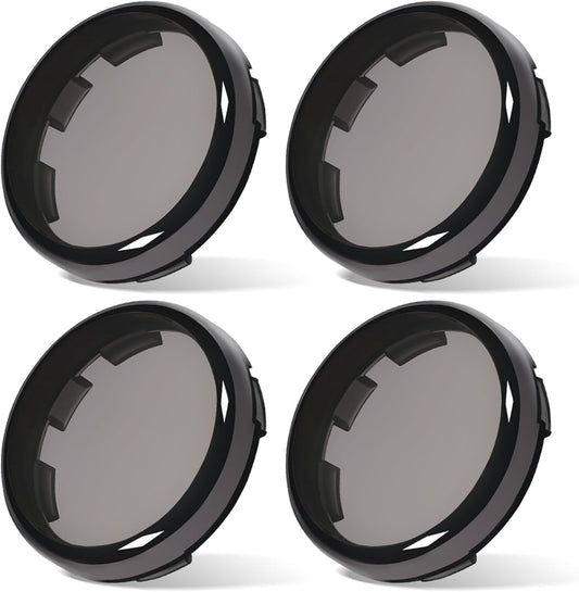 Benlari 2inch Smoke Bullet Turn Signal Light Lens Cover 4PCS
