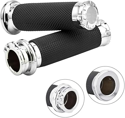 Benlari Chrome 1 Inch Motorcycle Hand Grips