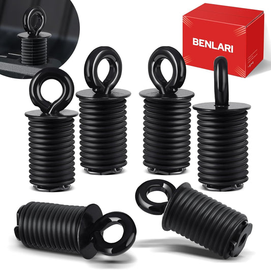 Benlari ATV Tie Down Anchors 1 Inch Black