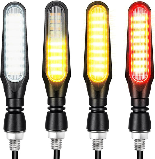 Benlari 4PCS Flowing Motorcycle Turn Signals