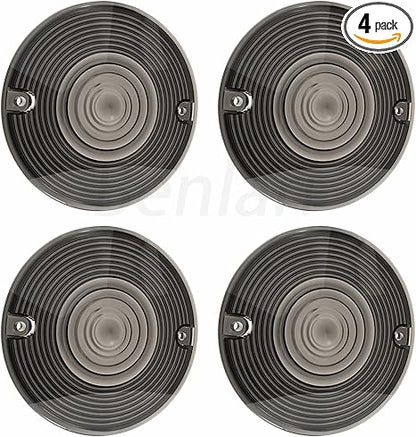 Benlari 3 1/4" Smoke Turn Signal Light Lens Covers