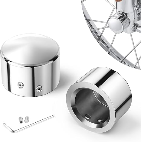 Benlari Chrome Front Axle Nut Covers