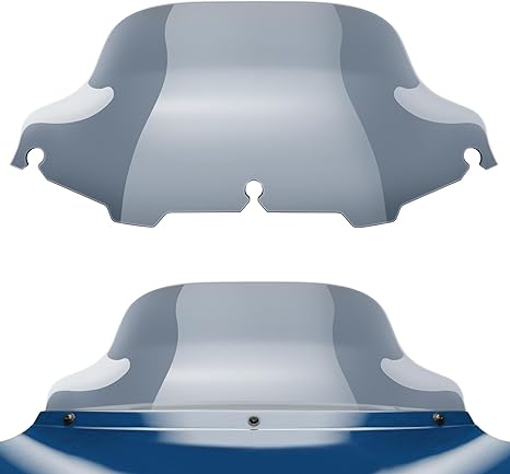 Benlari 8" Smoke Wave Windshield Windscreen